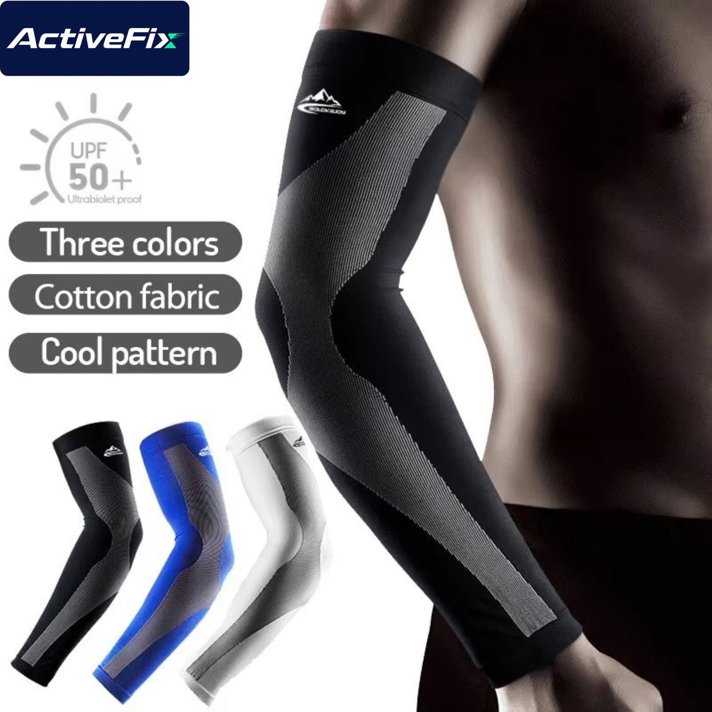 Ice-Silk Cooling UV Arm Sleeves (Pair)