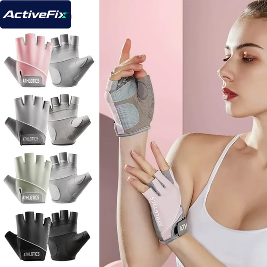 Breathable Fingerless Workout & Cycling Gloves (Pair)