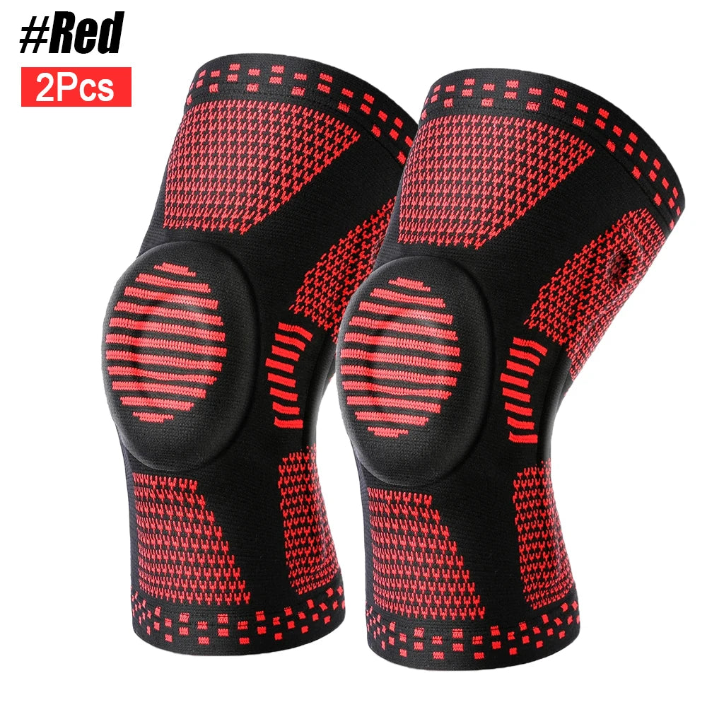 Spring-Stabilized Silicone Knee Brace