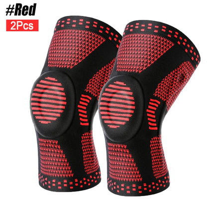 Spring-Stabilized Silicone Knee Brace