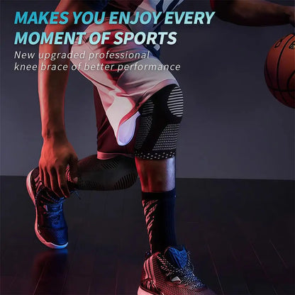 Spring-Stabilized Silicone Knee Brace