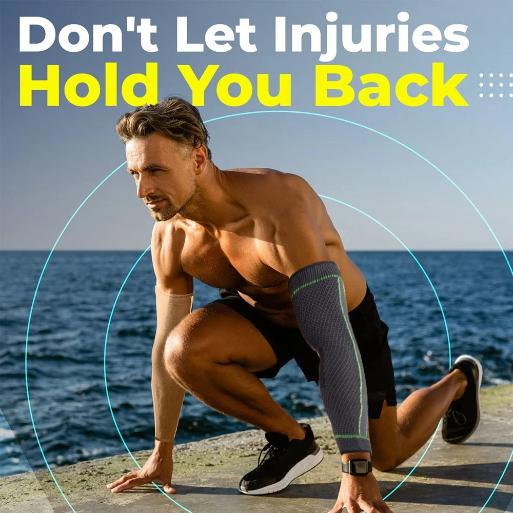 Anti-Slip Arm Compression Sleeves (Pair)