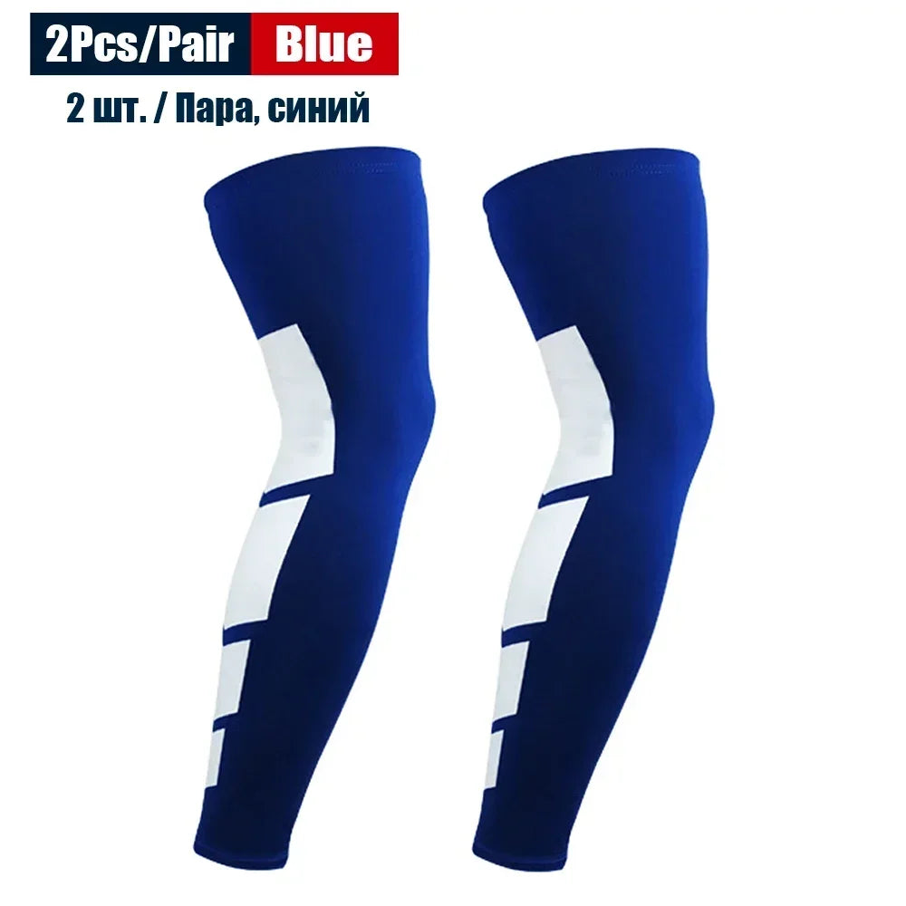 Full-Length Shin & Knee Compression Sleeves (Pair)