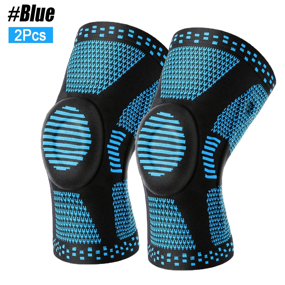 Spring-Stabilized Silicone Knee Brace