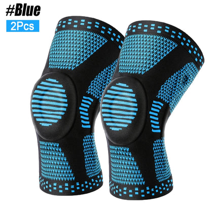 Spring-Stabilized Silicone Knee Brace
