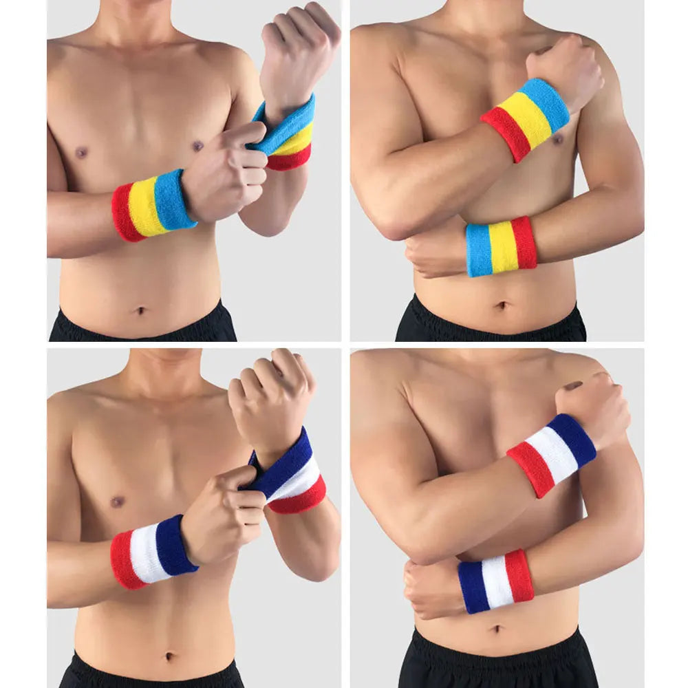 Retro Sports Headband & Wristband Set (3-Piece)