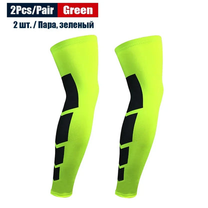 Full-Length Shin & Knee Compression Sleeves (Pair)