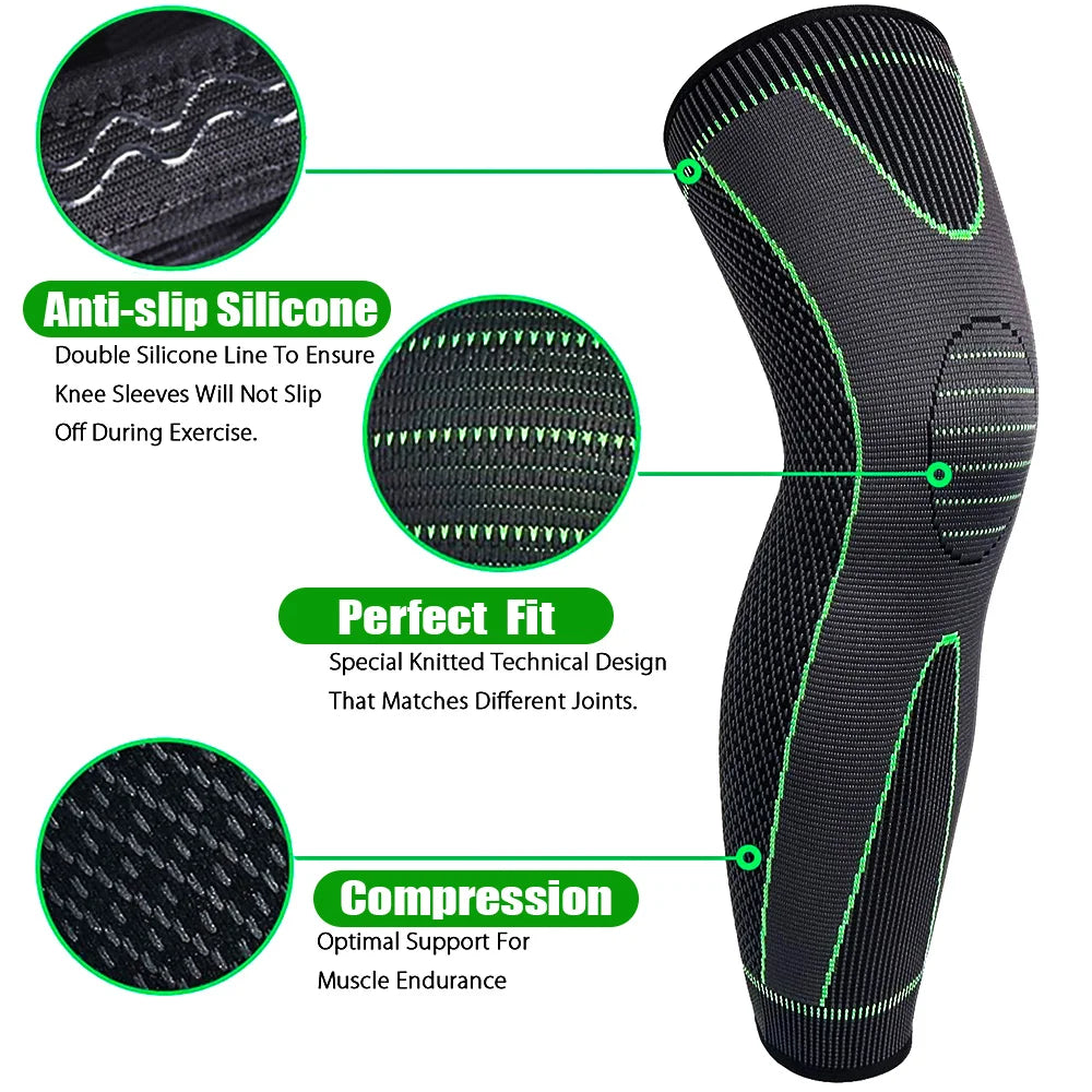 Full Leg Compression Sleeves (Pair)