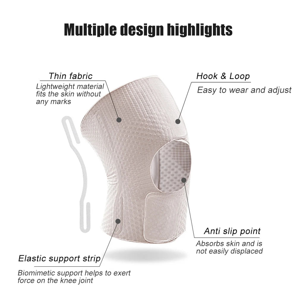 Open-Patella Dual Side Stabilizer Knee Brace