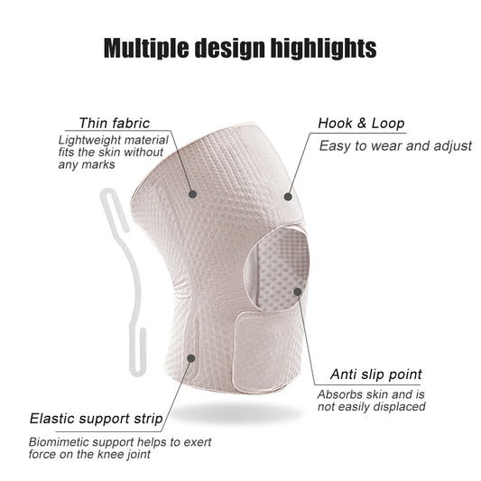 Open-Patella Dual Side Stabilizer Knee Brace