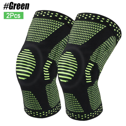 Spring-Stabilized Silicone Knee Brace
