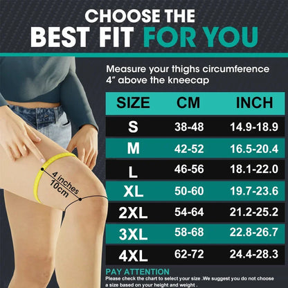 20-30 mmHg Thigh-High Compression Socks (Pair)