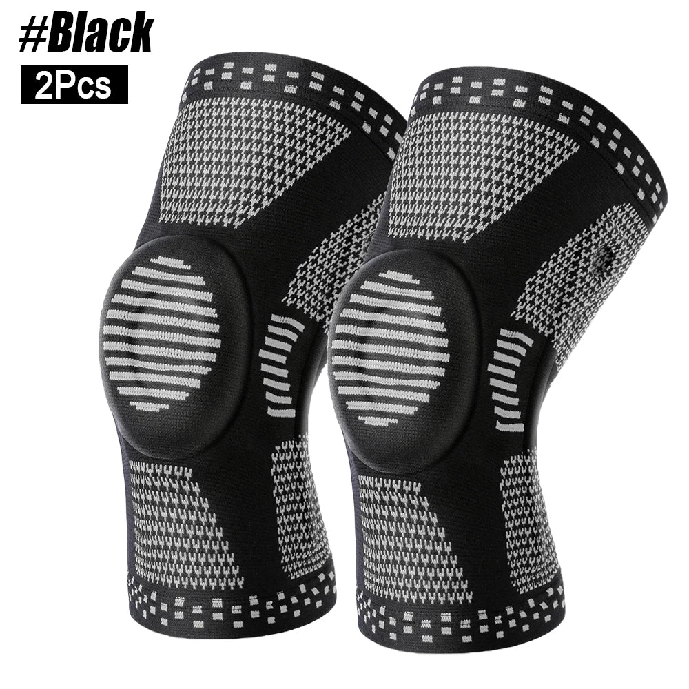 Spring-Stabilized Silicone Knee Brace
