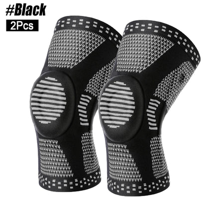 Spring-Stabilized Silicone Knee Brace