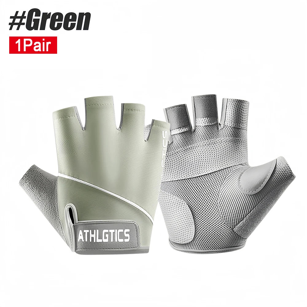 Breathable Fingerless Workout & Cycling Gloves (Pair)