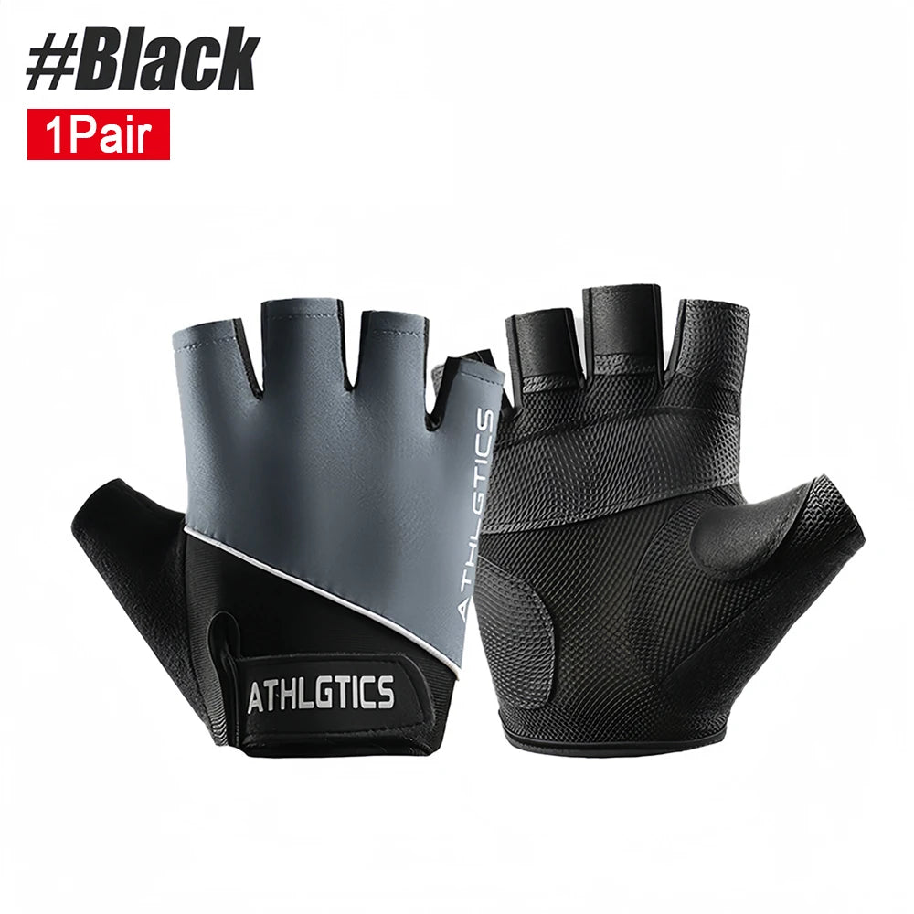Breathable Fingerless Workout & Cycling Gloves (Pair)