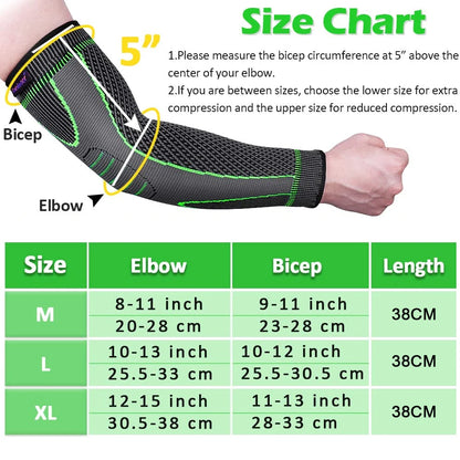 Anti-Slip Arm Compression Sleeves (Pair)