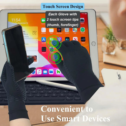 Copper-Infused Full Finger Arthritis Gloves (Pair)