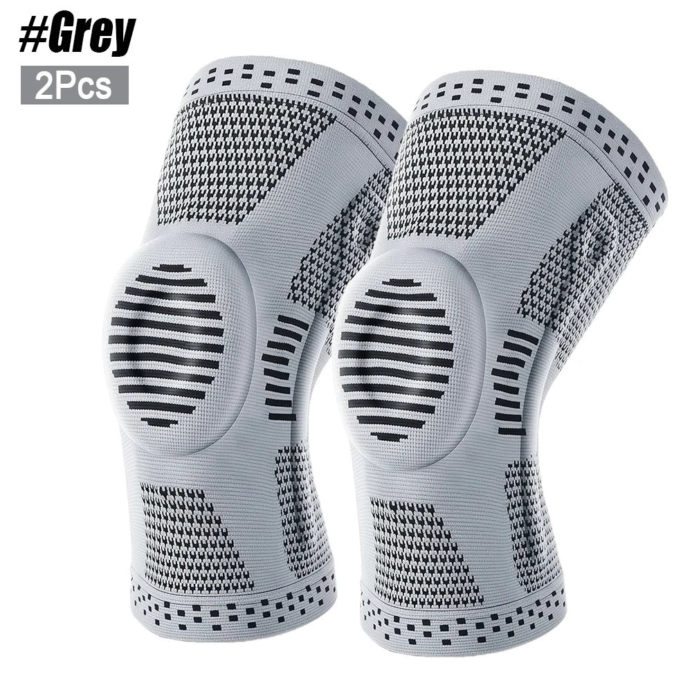 Spring-Stabilized Silicone Knee Brace