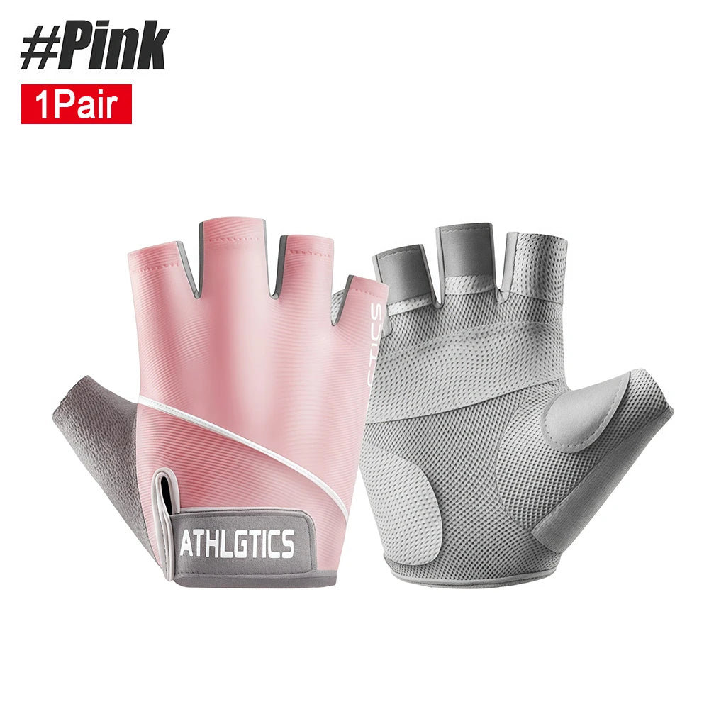 Breathable Fingerless Workout & Cycling Gloves (Pair)