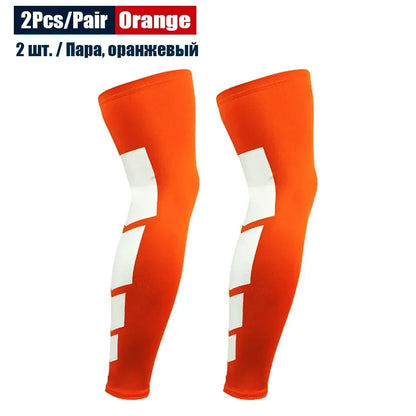Full-Length Shin & Knee Compression Sleeves (Pair)