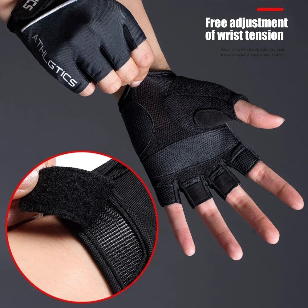 Breathable Fingerless Workout & Cycling Gloves (Pair)