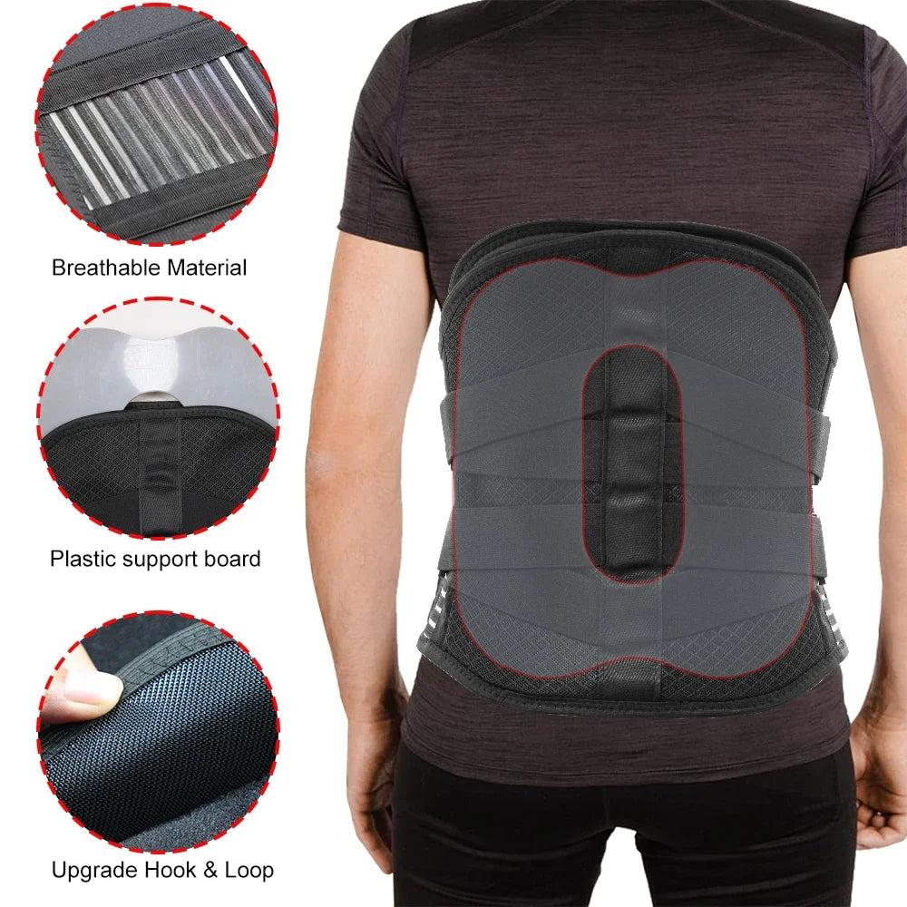 Heavy-Duty Lumbar Support Back Brace