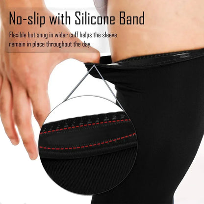 Full-Length Shin & Knee Compression Sleeves (Pair)