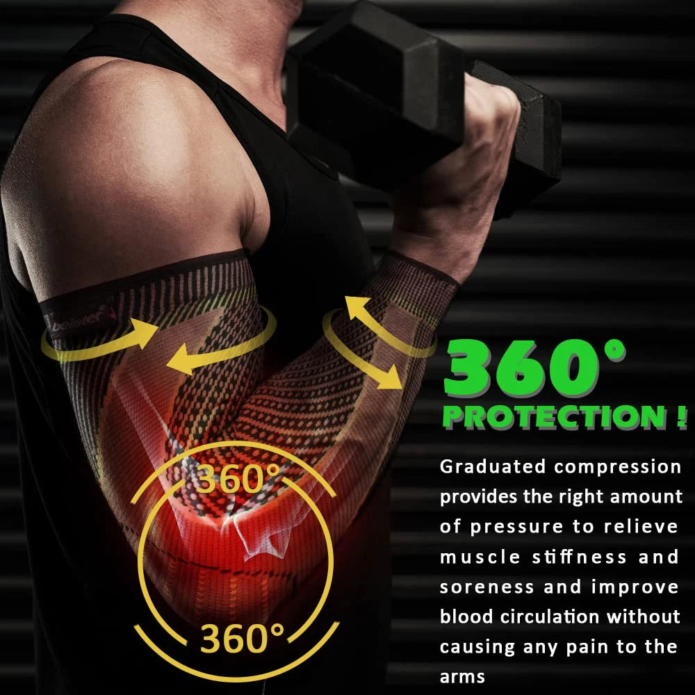 Anti-Slip Arm Compression Sleeves (Pair)