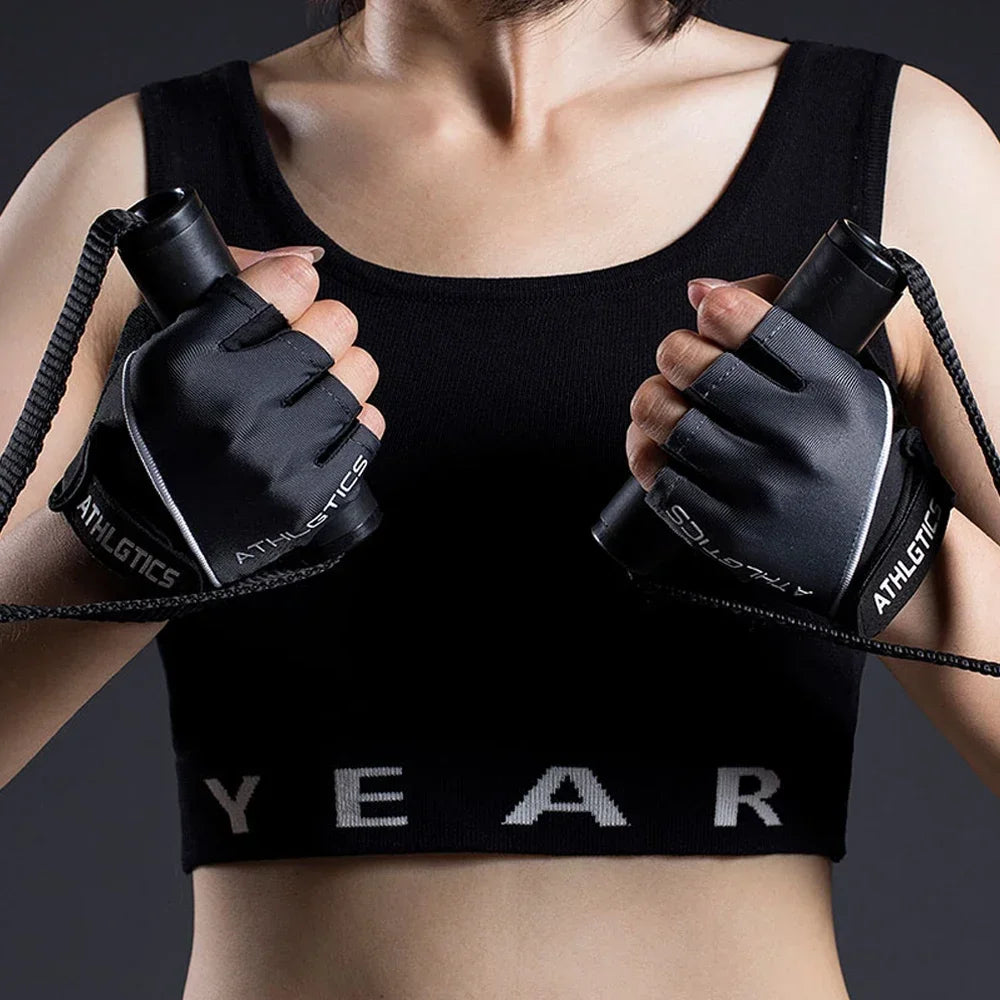 Breathable Fingerless Workout & Cycling Gloves (Pair)
