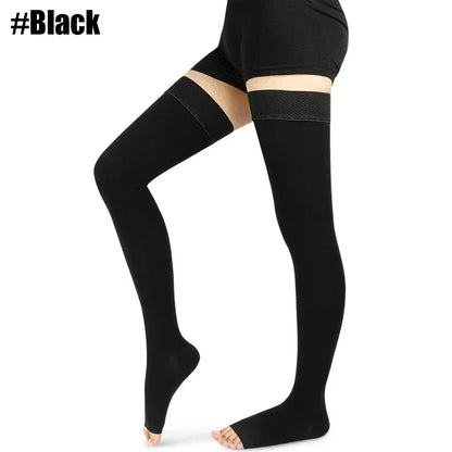 20-30 mmHg Thigh-High Compression Socks (Pair)